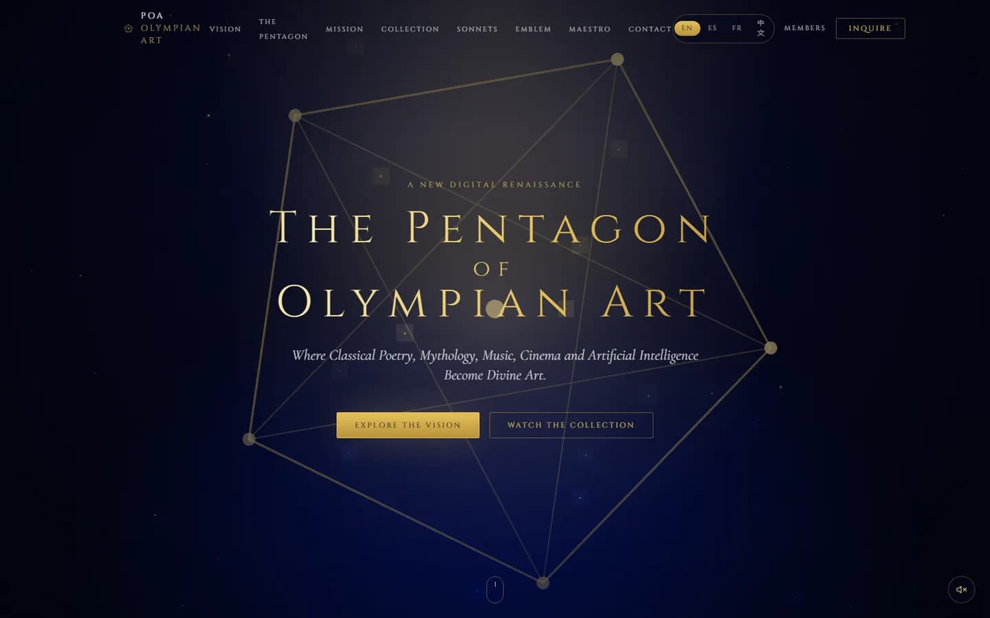 Pentagon of Olympian Art • ხელოვნება / კულტურა, საიტის მთავარი გვერდი
